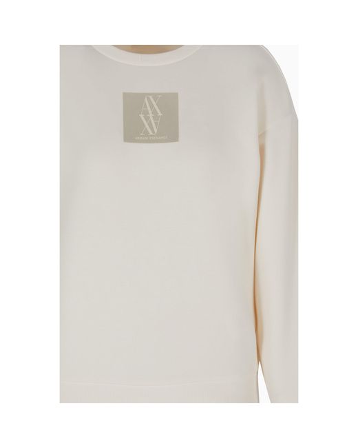 ARMANI EXCHANGE White Felpa