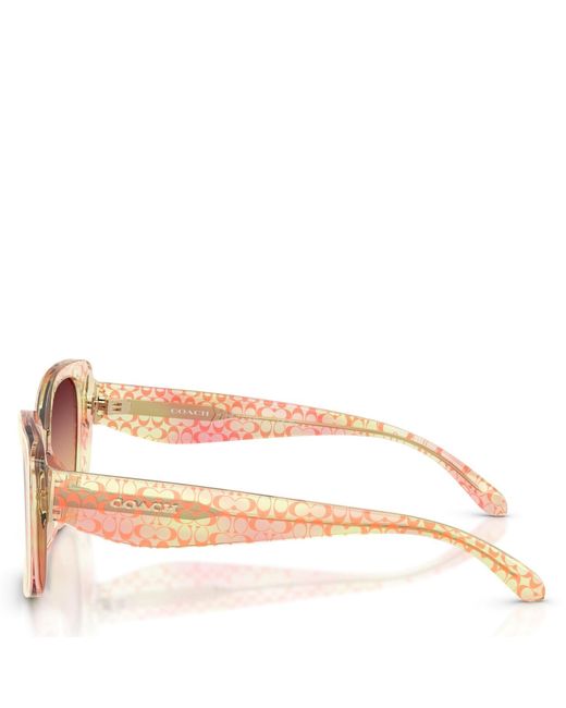 COACH Pink 0Hc8450U Oversized Sunglasses