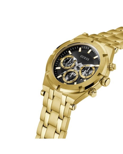 Guess Metallic Gents Watch With Dial for men