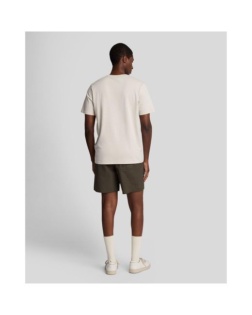Lyle & Scott Green Plain Swim Shorts for men