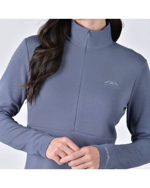 Weatherbeeta Blue Copper 1/2 Zip Long Sleeve Mid Layer