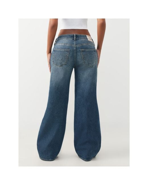 True Religion Blue Wide Leg Jeans