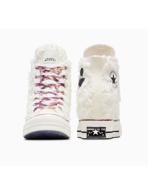 Converse White Chuck 70 Wedge Hi Vanilla Trainers