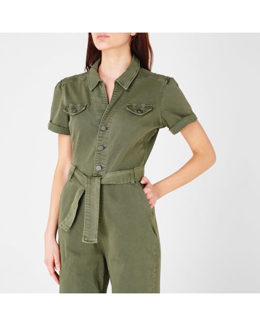 PAIGE Green Anessa Jumpsuit