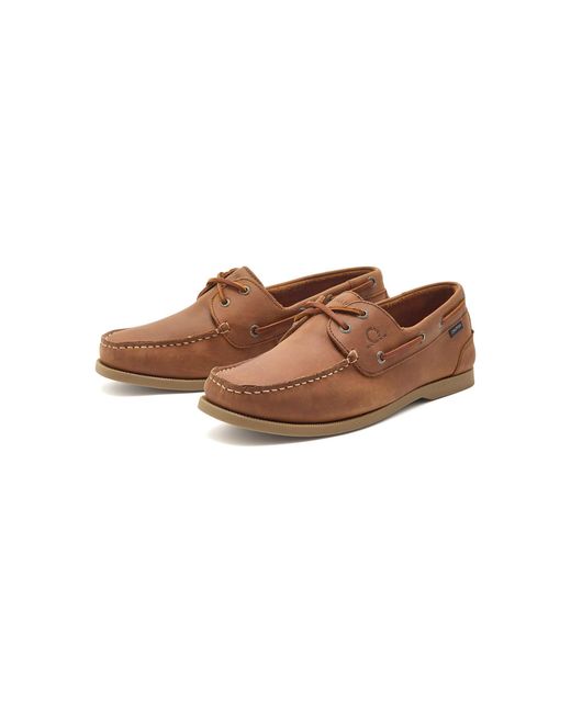 Chatham Brown Boat Shoes for men