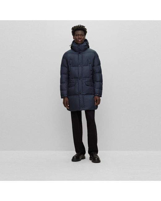 Boss Blue Condolo Short Puffer Jacket for men