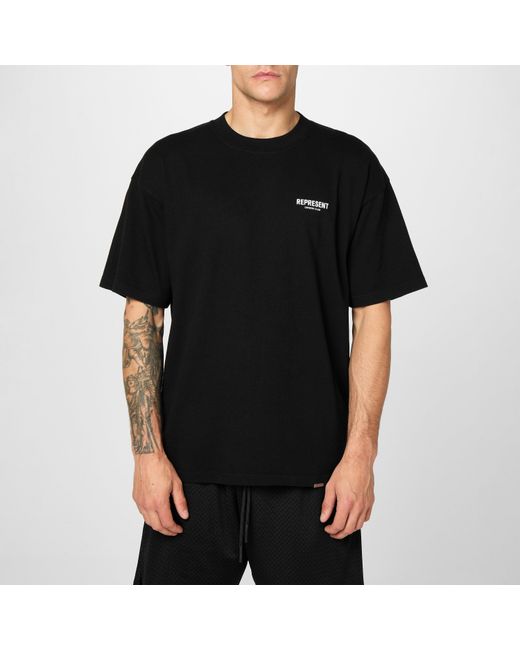 Represent Black Owners Club Oversized Fit T-Shirt for men