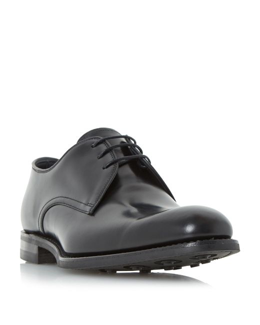 Loake Black 807 Round Toe Gibson Shoes for men