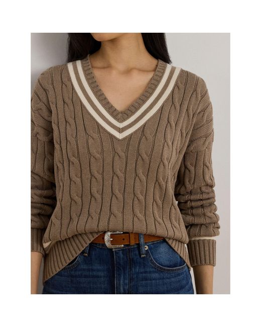 Ralph Lauren Brown Crew Neck Jumper