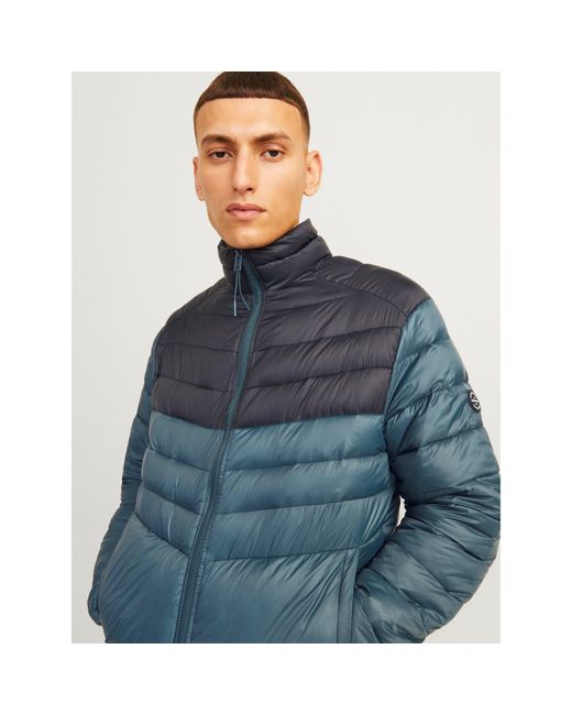 Jack & Jones Blue Puffer Jacket for men