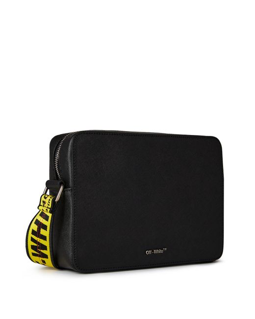 Off-White c/o Virgil Abloh Black Camera Bag, Bold Diagonal Stripes for men