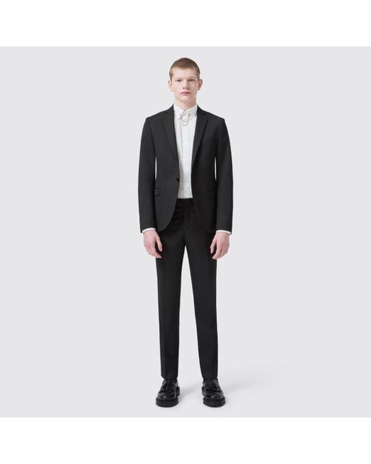 Twisted Tailor Black Ellroy Skinny Fit Jacket for men
