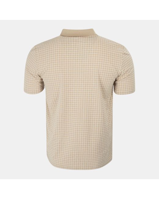 Slazenger 1881 Natural Check Golf Polo for men