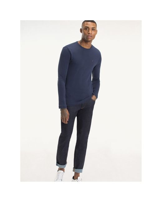 Tommy Hilfiger Blue Original Long Sleeve T Shirt for men