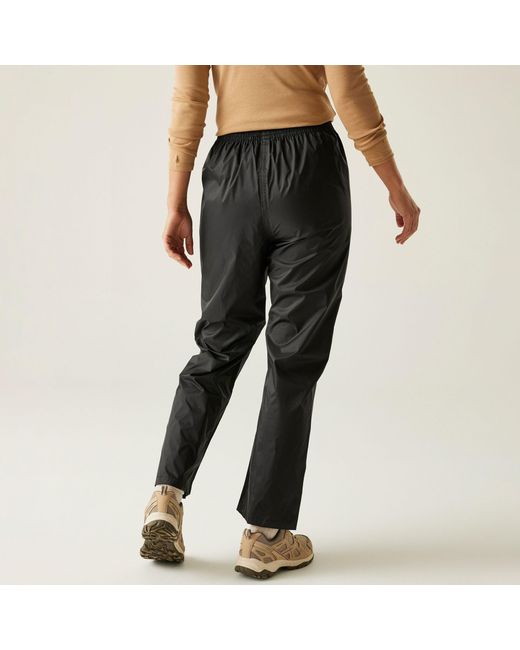 Regatta Black Pack-It Overtrousers