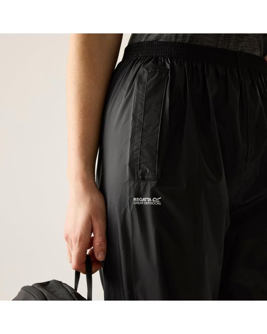Regatta Black Waterproof Trousers