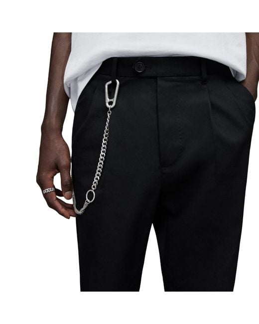AllSaints Black All Tallis Trouser Sn09 for men