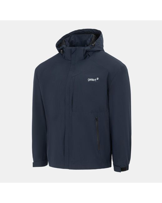 Gelert Blue Hooded Water Resistant Windproof Waterproof Jacket for men