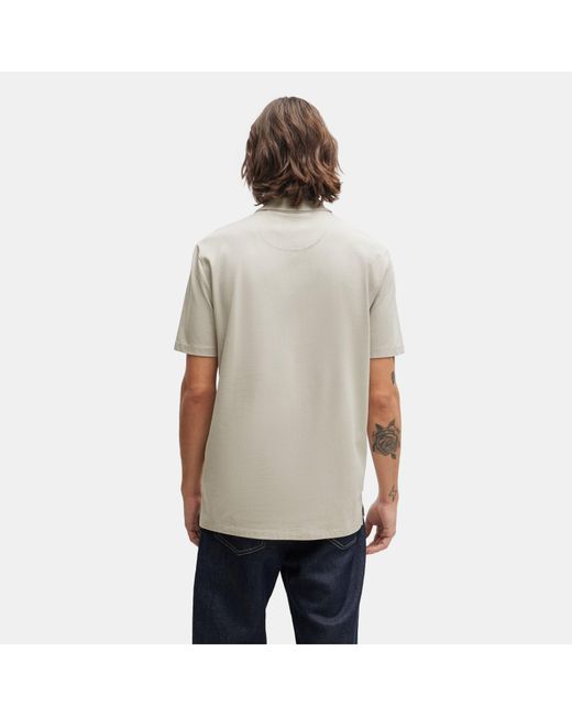 HUGO Gray Short Sleeve Polo Shirt for men