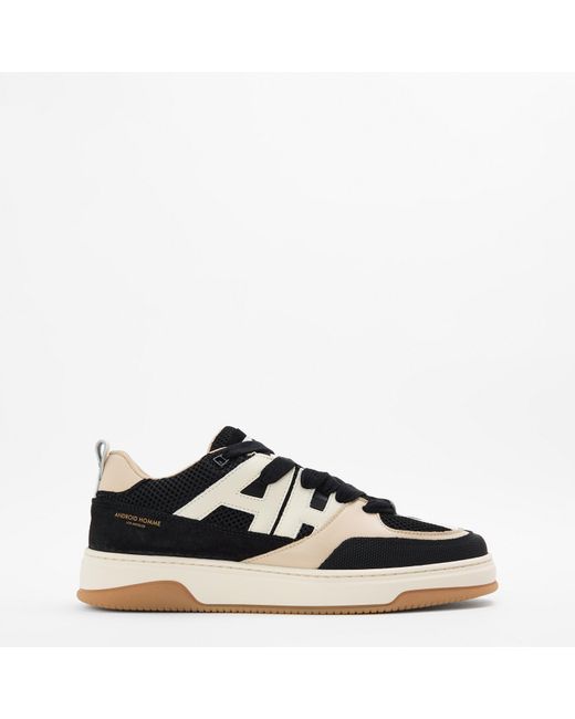 Android Homme Black Skate Padded Chunky Trainers for men