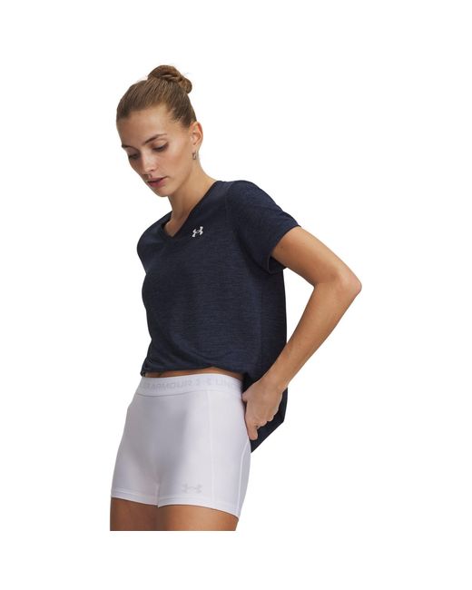 Under Armour Blue Tech Twist V-Neck Short Sleeve