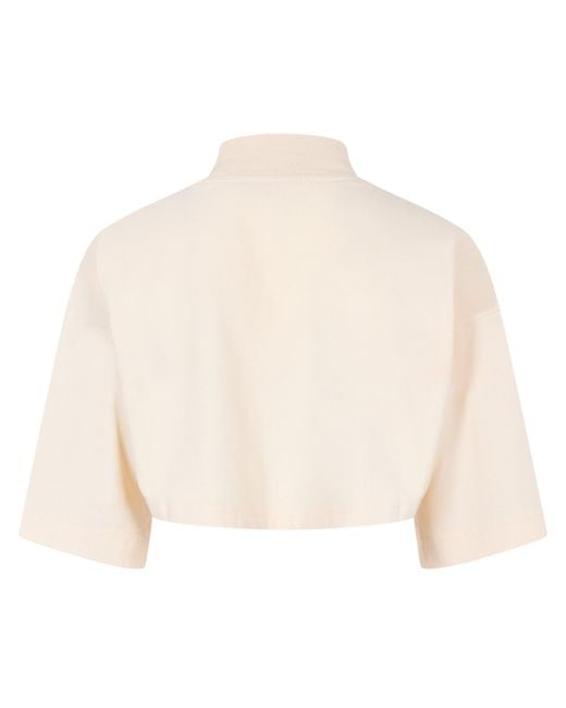 Palm Angels White Star Crew T-Shirt