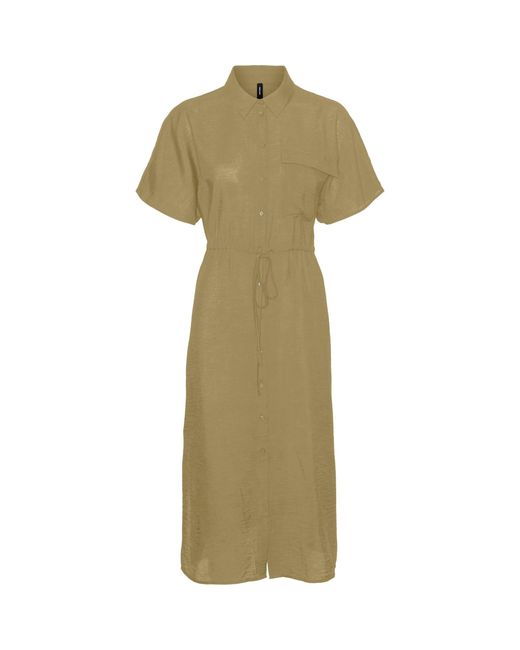 Vero Moda Metallic Iris Shirt Dress