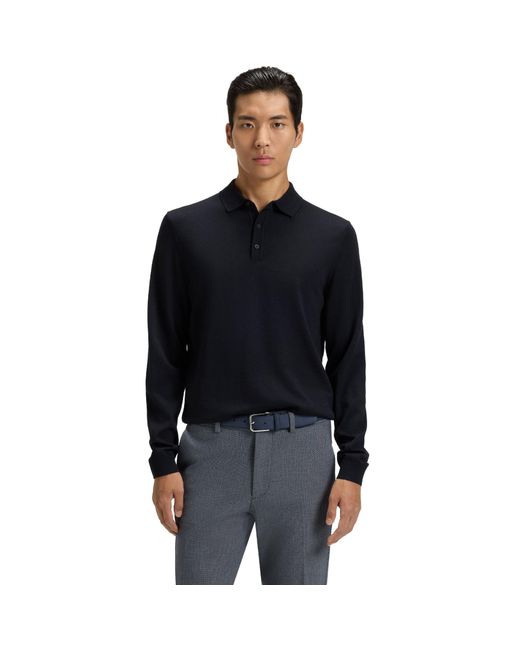 Boss Black Lancione Long-Sleeve Polo for men