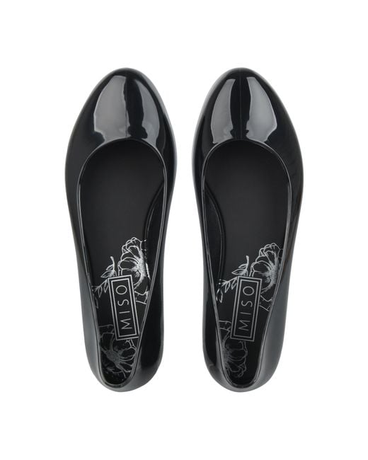 Miso Black Jelly Ballet Pumps