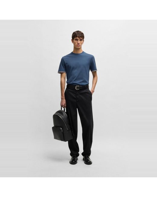 Boss Blue Hbb Thompson 04 Premium Cotton T-Shirt for men