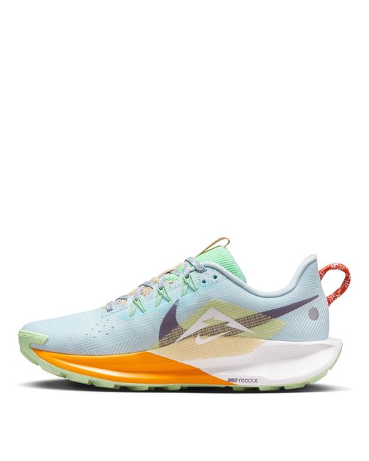 Nike Blue Reactx Pegasus Trail 5 Running Shoes