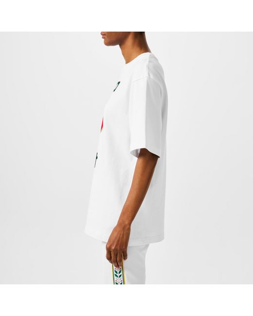 Casablanca White Sport Logo T-shirt