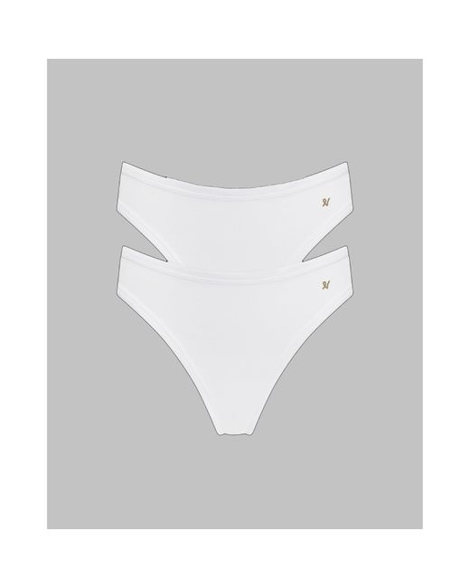 Nudea Brown Mini Brief 2 Pack Organic Cotton