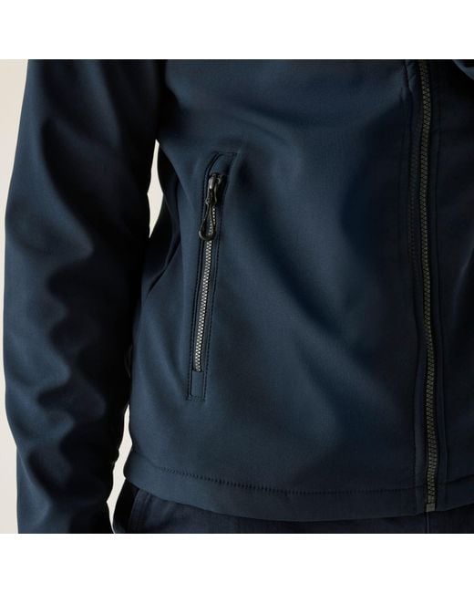 Regatta Blue Navigate 2 Layer Hooded Softshell Jacket for men