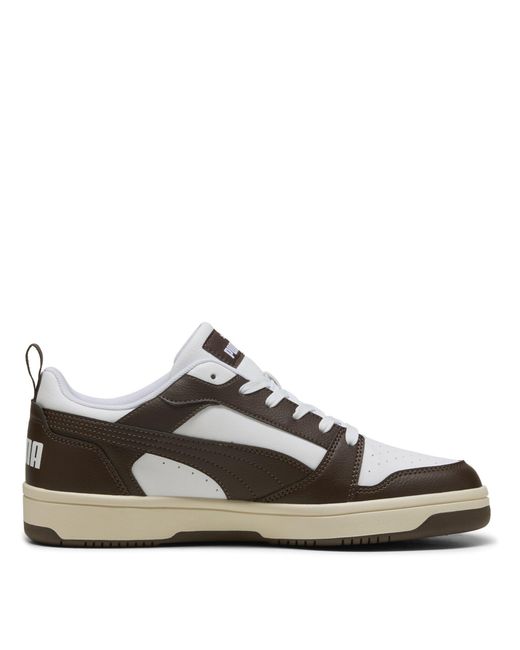 PUMA White Rebound Low-Top Trainers for men