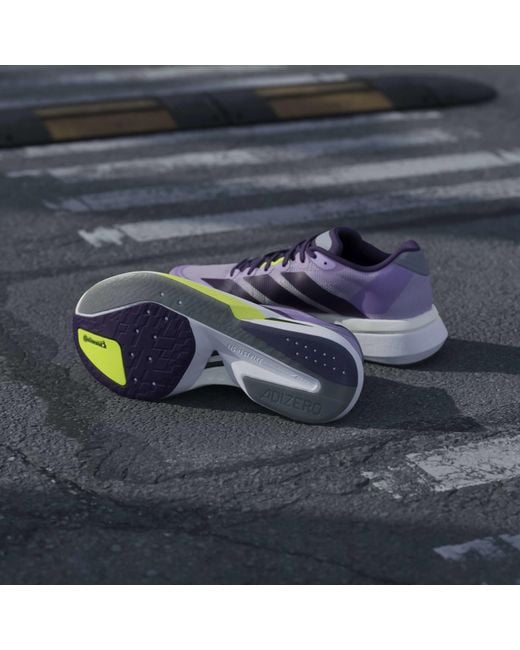 Adidas Blue Adizero Boston 13 Road Running Shoes