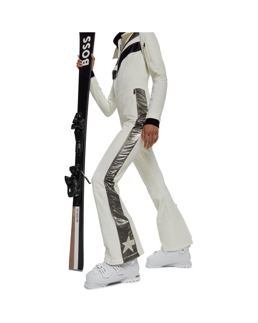 Boss Gray Weather Resistant Tailored Fit Ski Suits