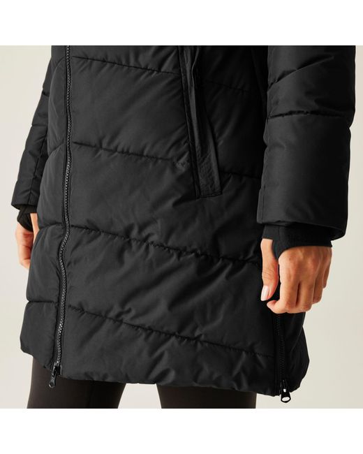 Dare 2b Black Striking V Ared 15/15 High Warmth Padding Swarovski Crystal Insulated Waterproof Jacket