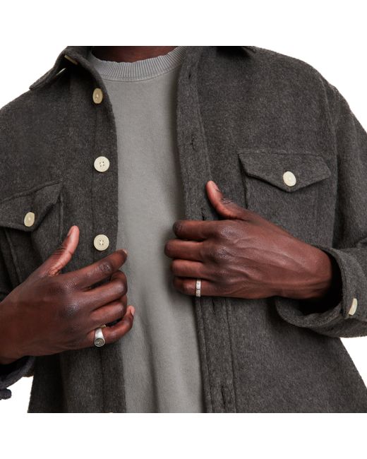 AllSaints Gray Dillingham Long Sleeve Shirt for men