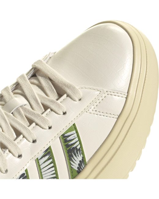 Adidas Natural Grand Court Platform Shoes