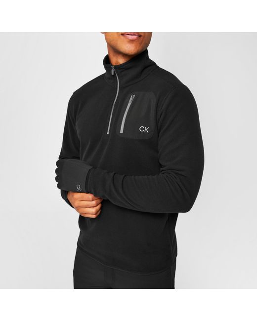 Calvin Klein Black Calvinklein Planet Golf Fleece for men