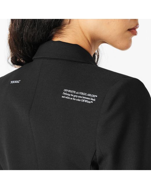 Off-White c/o Virgil Abloh Black Structured Suit Jacket