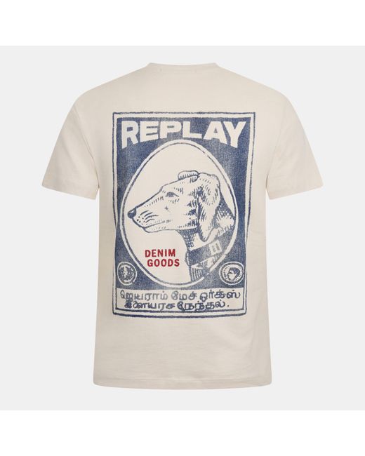 Replay White T-Shirt for men