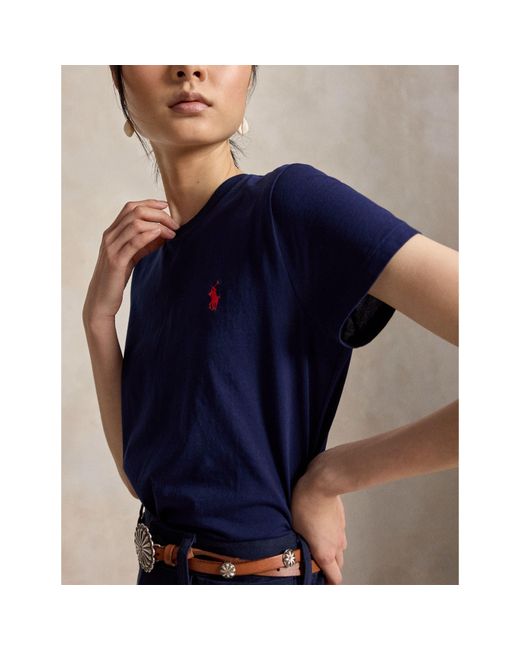 Polo Ralph Lauren Blue Round-Neck T-Shirt