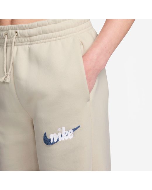 Nike Natural Open Hem Fleece Jogging Bottoms