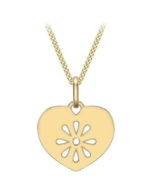 Be You Metallic 9ct Flowers Cut-out Necklace