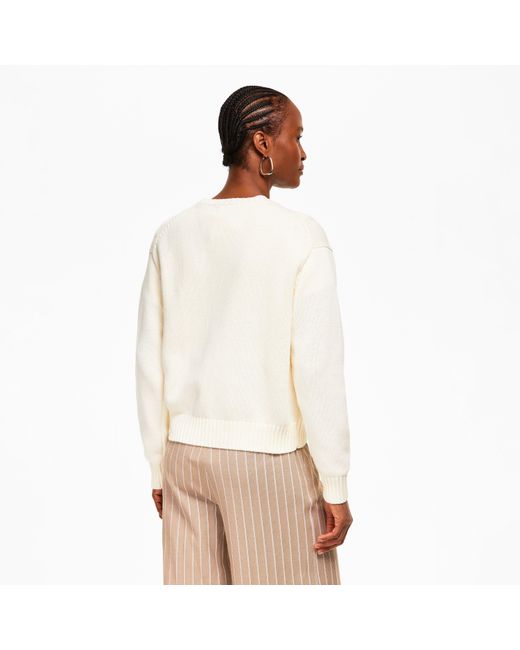 Polo Ralph Lauren White Bear Crew Neck Jumper