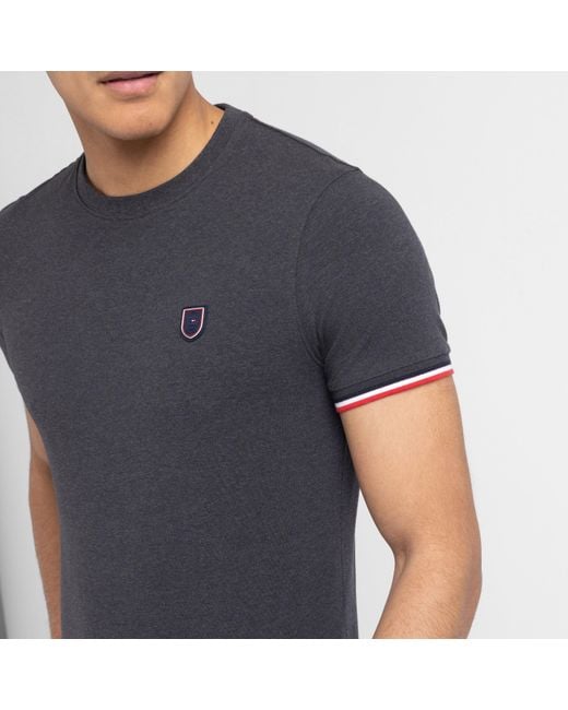 Eden Park Black Dark Slim-Fit T-Shirt for men
