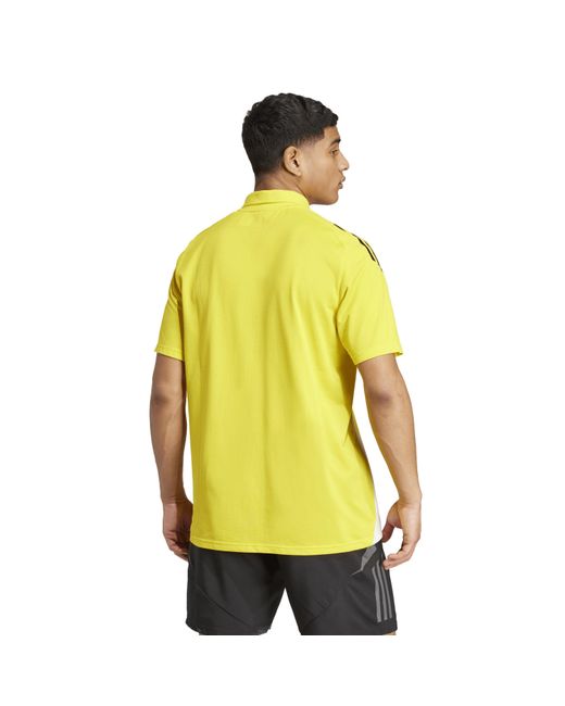 Adidas Yellow Tiro 24 Competition Polo Shirt Short Sleeve for men