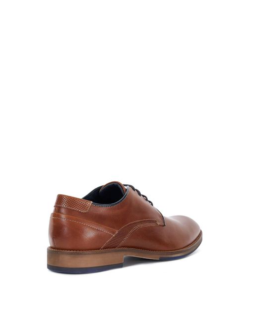 Dune Brown Bridon Derby Shoes for men